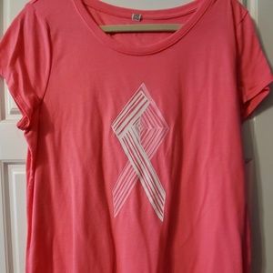 Under Armour breast cancer awareness tee